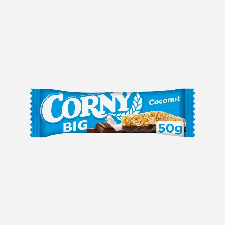 Big cereálna tyčinka kokos v mliečnej čokoláde