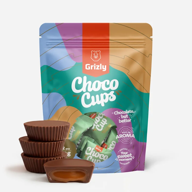 Choco Cups mliečna čokoláda, karamel & mäta