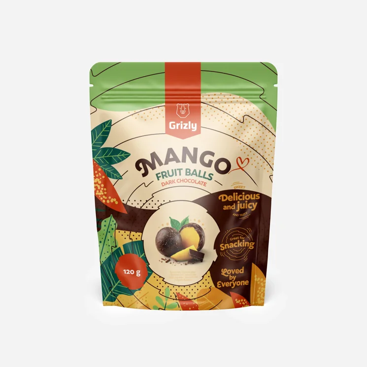 Mango guľôčky obalené v horkej čokoláde