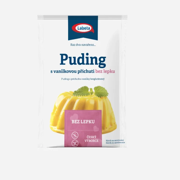 Puding s vanilkovou príchuťou bez lepku