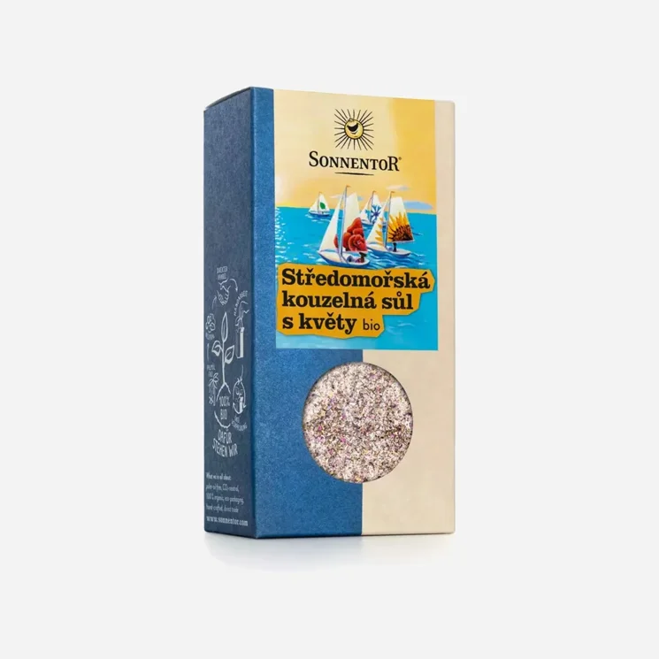 Stredomorská čarovná soľ s kvetmi bio